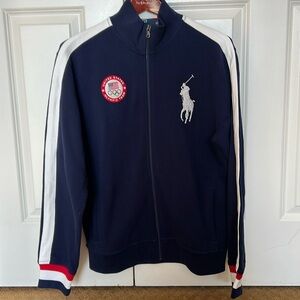 POLO RALPH LAUREN Men's USA Olympic Team London 2012 VINTAGE Jacket SZ M navy